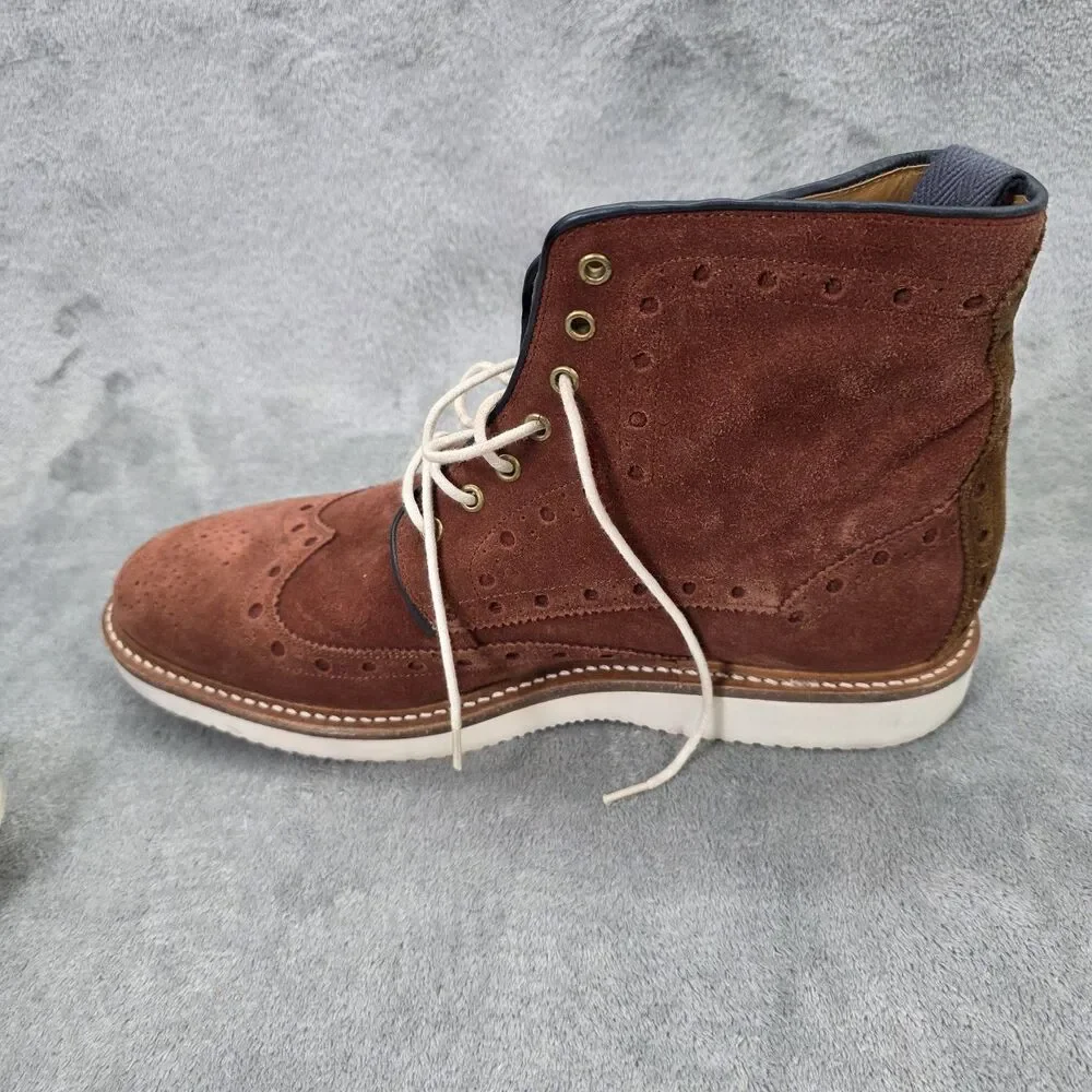 Oliver Sweeney Men's Walberswick Brown Suede Boots Size US 10 UK 9